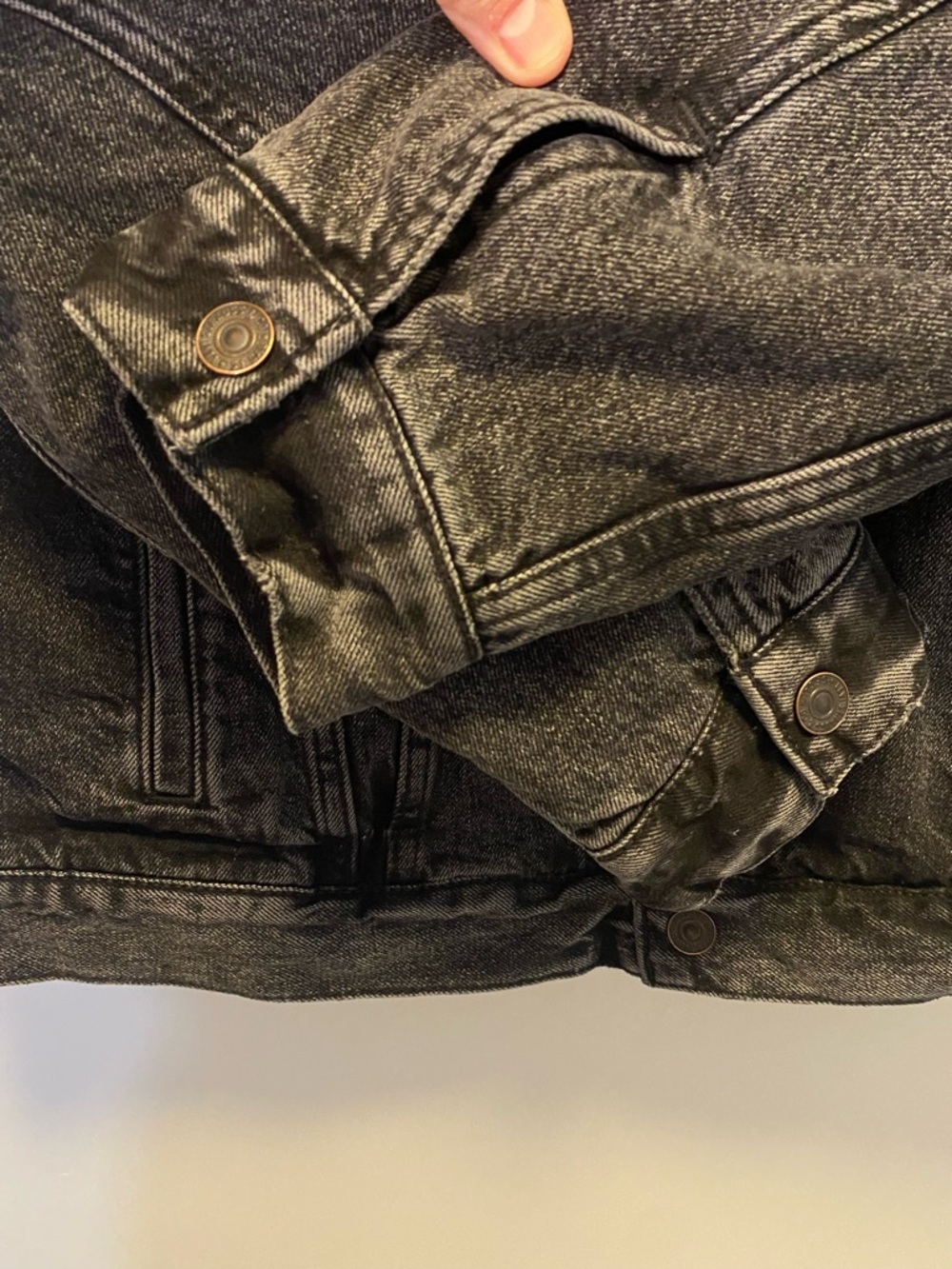Levi's Type III Sherpa Trucker Jacket - Faded Black - L - Picture 6 of 16
